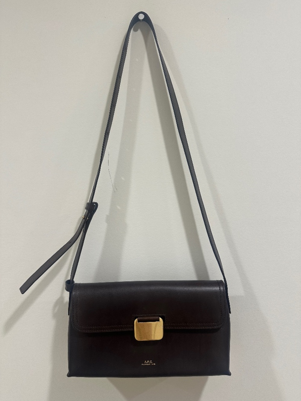 A.P.C. Brown Simone Leather Bag